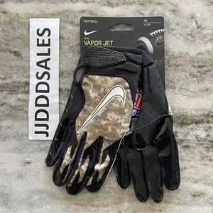 Nike Vapor Jet 6.0 NFL Salute to Service Football Receiver Gloves Camo Men’s